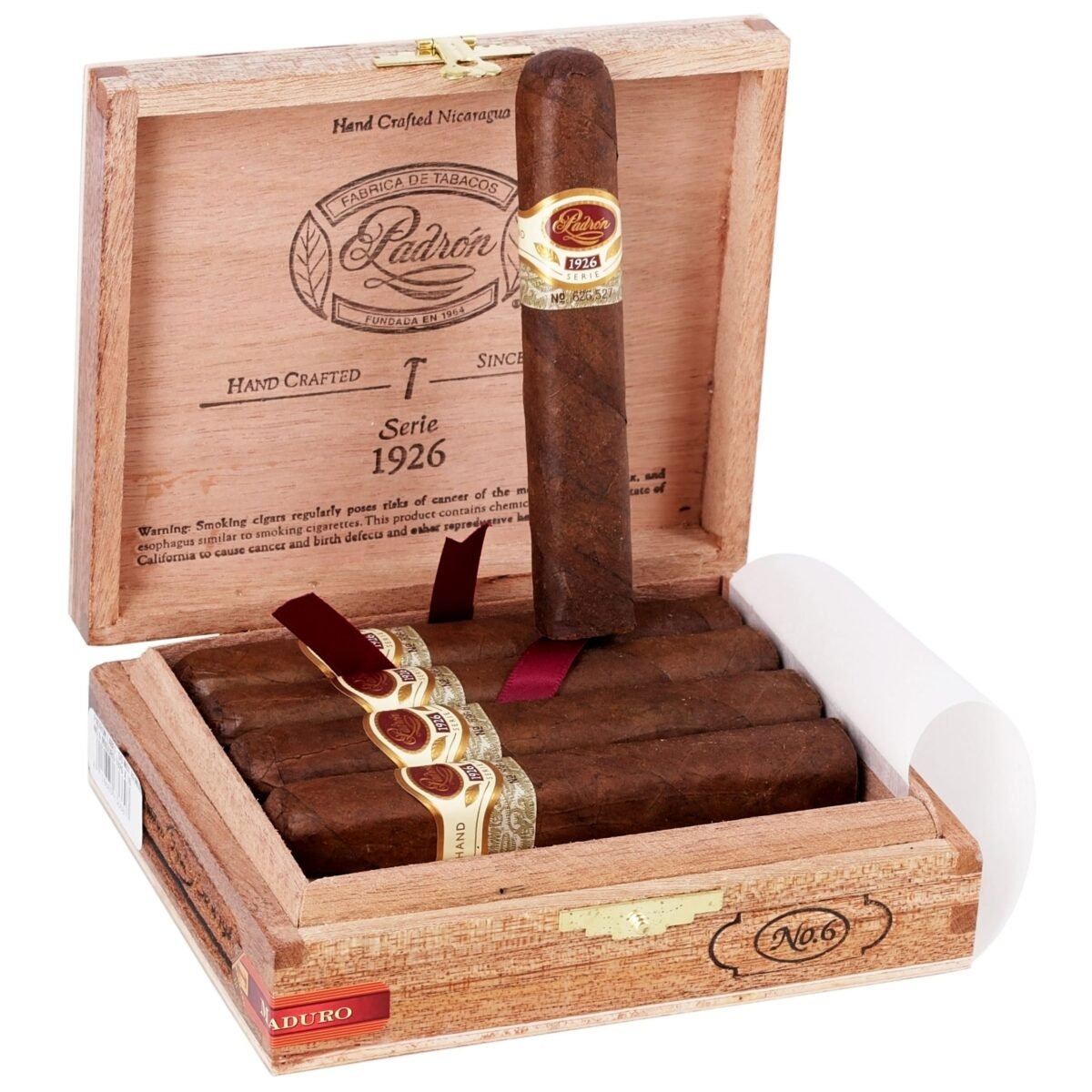 PADRON NO.6 MAD 1926 (50 X 4 3/4) BOX OF 10