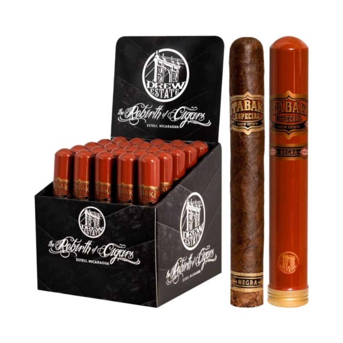 TABAK NEGRA TORO TUBOS SINGLE STICK DISPLAY BOX 25