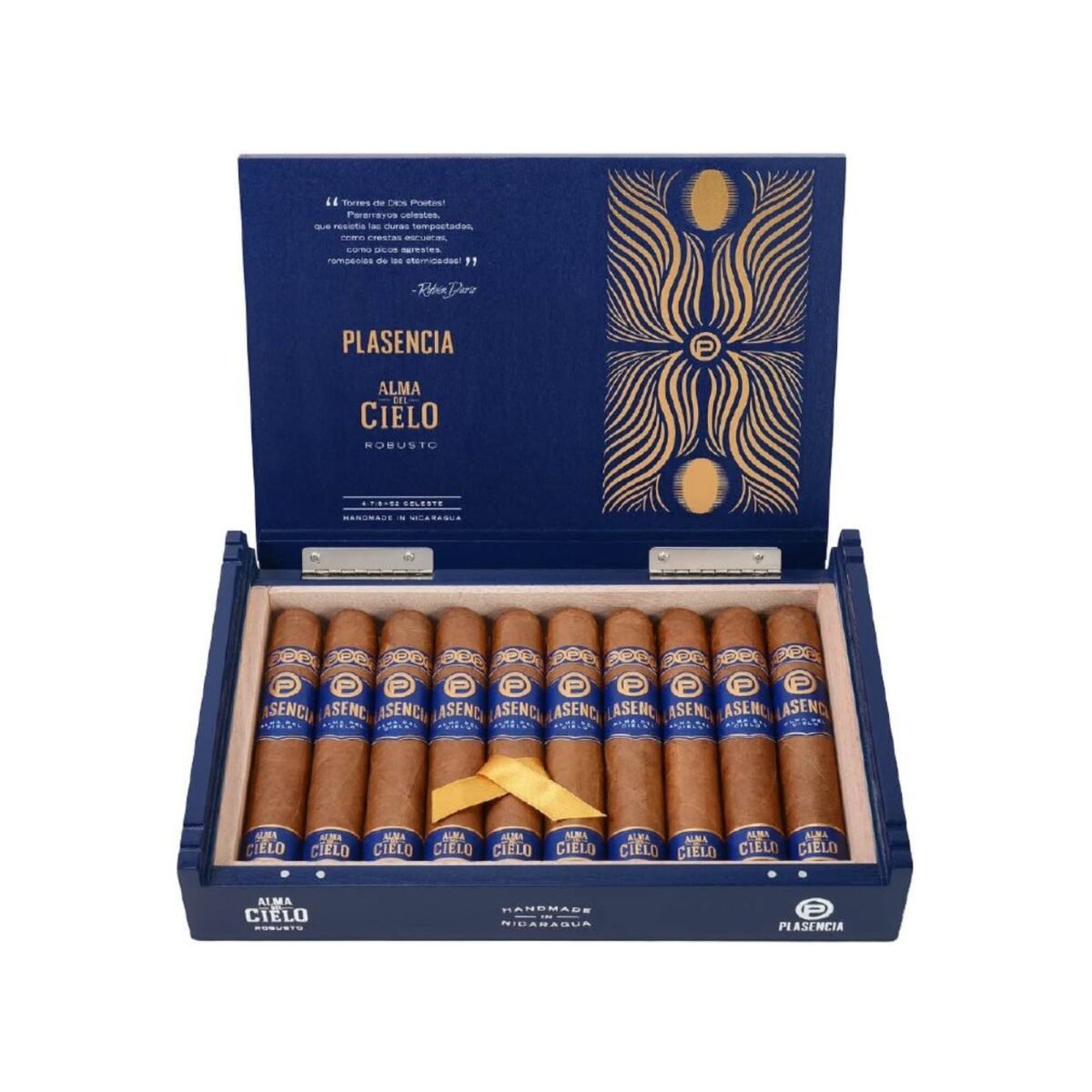 PLASENCIA ALMA DEL CIELO- CELESTE ROBUSTO (4 7/8X52) BOX OF 10