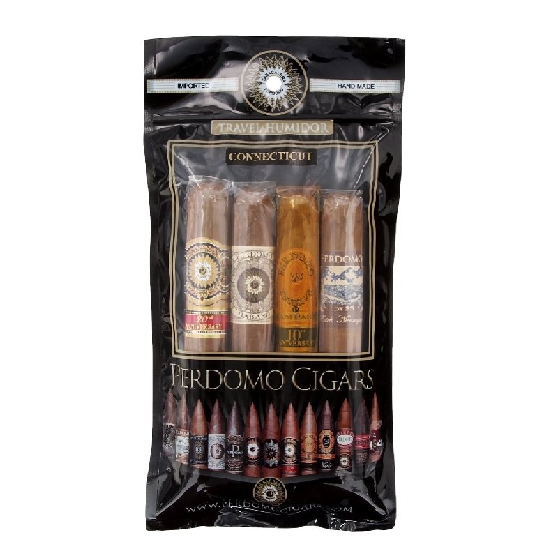 PERDOMO HUMIDIFIED BAG CONN ASSORTMENT PACK OF 4