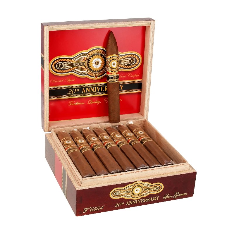 PERDOMO 20TH ANNIVERSARY SG TORPEDO T6554 BOX OF 24